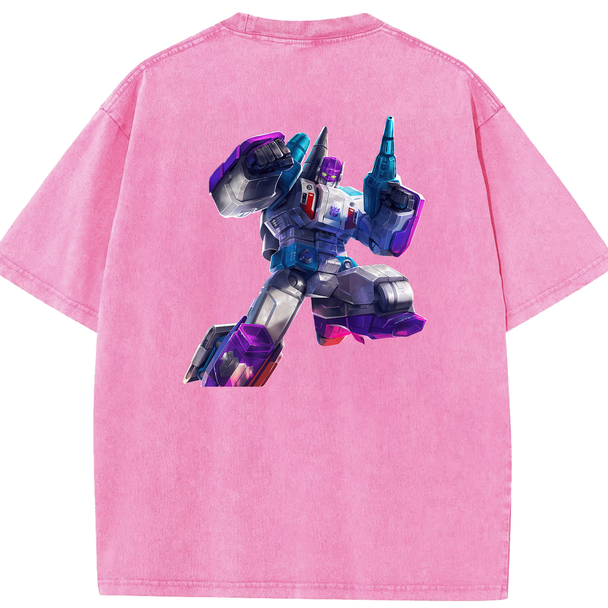 （画像用） Transformers トランスフォーマー 綿100% ヴィンテージ風 半袖Tシャツ（背面プリント）